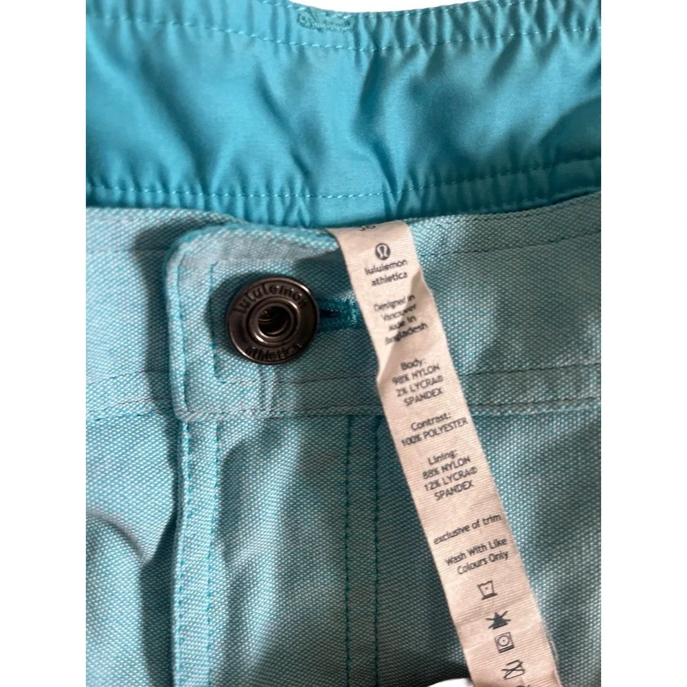Lululemon Men's ABC Commission Golf Shorts Light Blue, Size 38 10.5'' Inseam